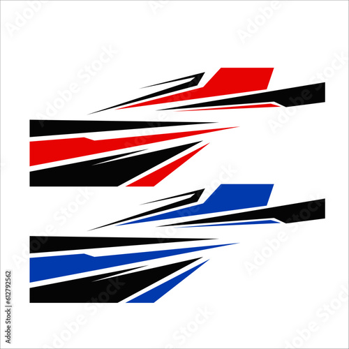 vector car decal car wrap. car modification stickers