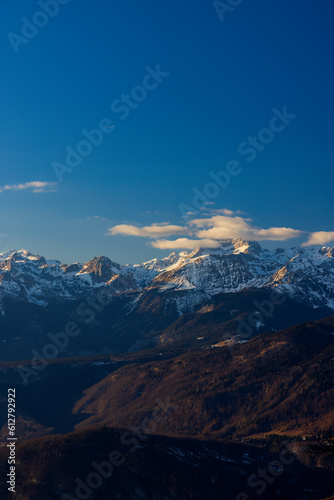 Winter landscape with Triglav peak, Triglavski national park, Slovenia © Richard Semik