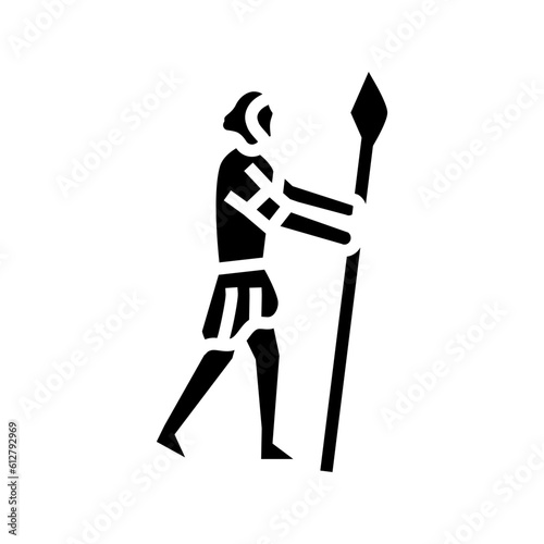 homo sapiens human evolution glyph icon vector. homo sapiens human evolution sign. isolated symbol illustration