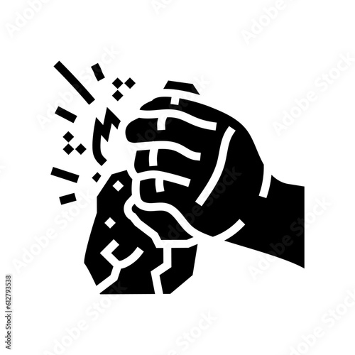 fire making human evolution glyph icon vector. fire making human evolution sign. isolated symbol illustration