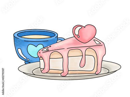 cake and drink