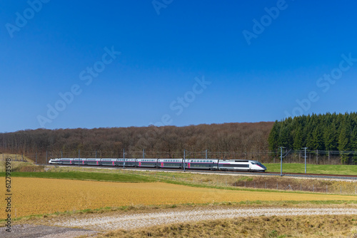 Fotografie Fastest train TGV in Northern France