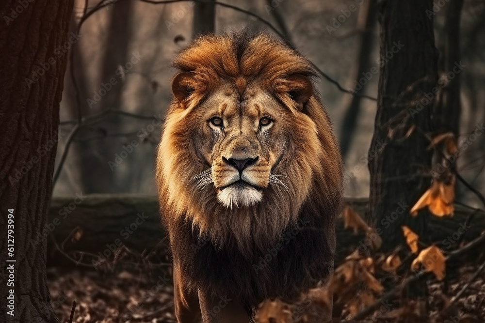 Fototapeta premium portrait of a lion