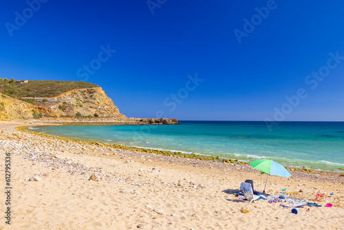 beach called Praia de Cabanas Velhas  Algarve  Portugal