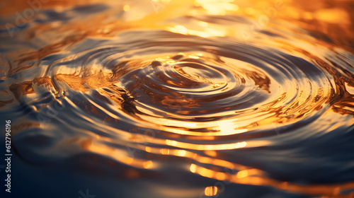 Abstract Nature's Pulse: ripples in water