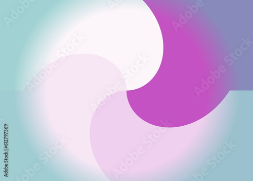 round style abstract background with blend of purple and white colors