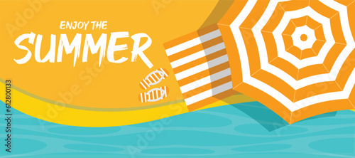 Enjoy the Summer Banner Design Background. 