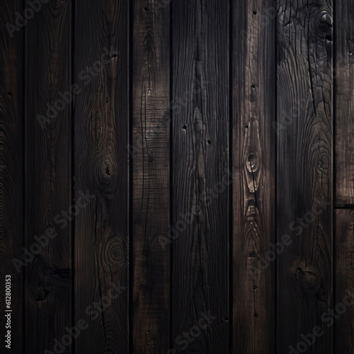 Design of dark wood background. Generative AI