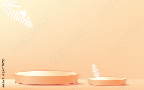podium summer tropical minimal banner yellow product
