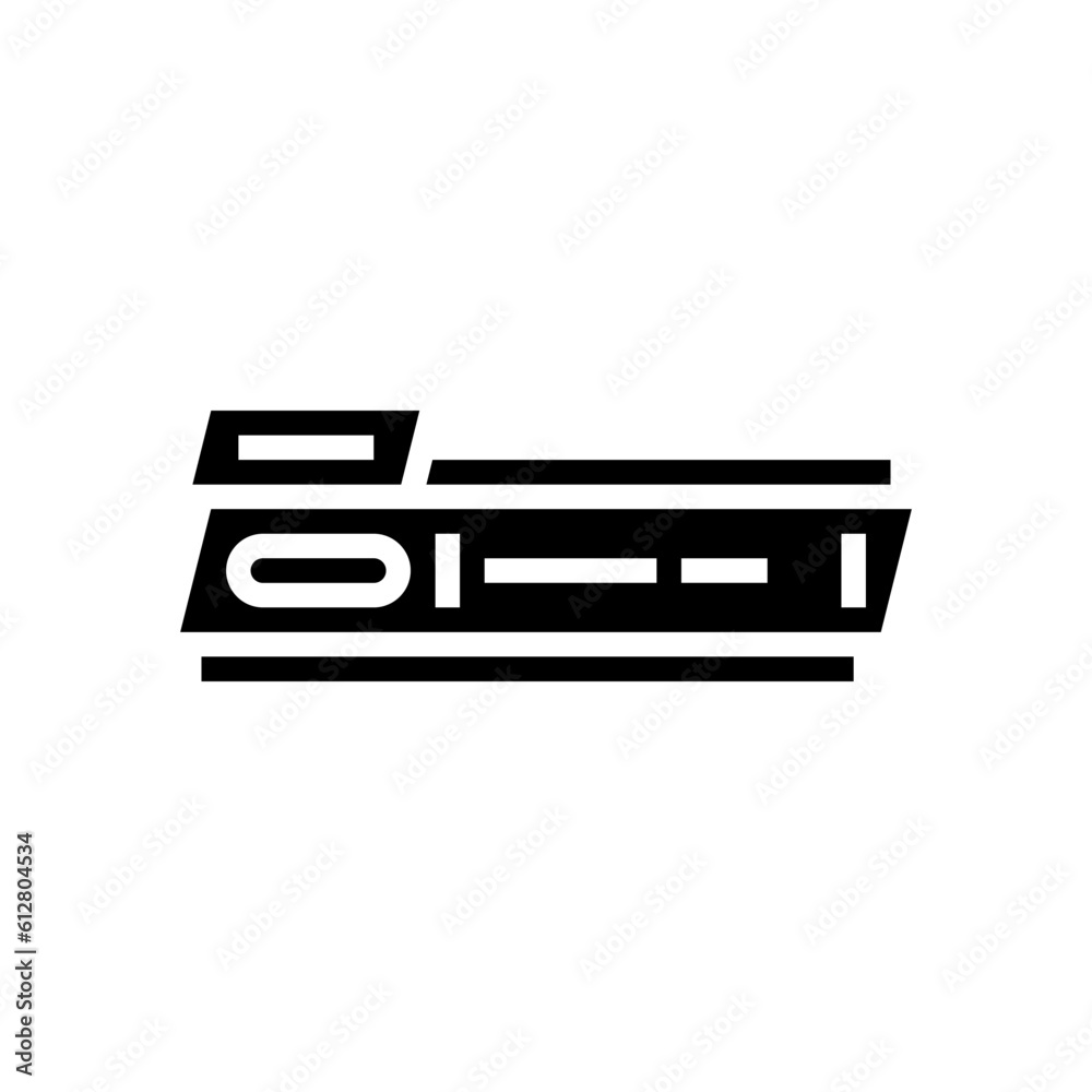news ticker media glyph icon vector. news ticker media sign. isolated symbol illustration news ticker media glyph icon vector. news ticker media sign. isolated symbol illustration