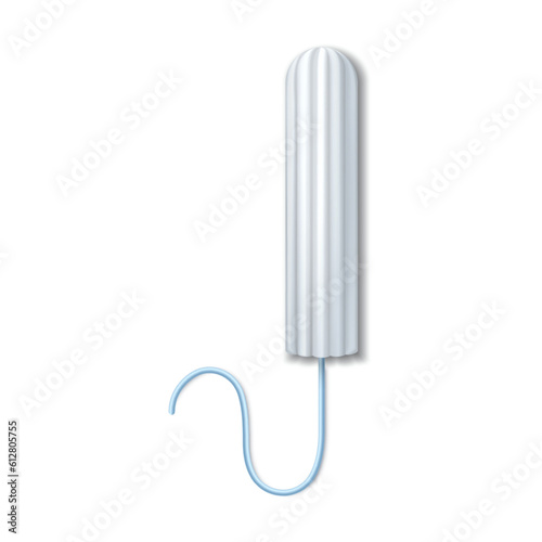 Vector realistic tampon or woman hygiene object.