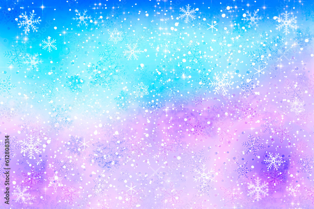 クリスマス背景素材_雪の結晶 クリスマス背景素材_雪の結晶