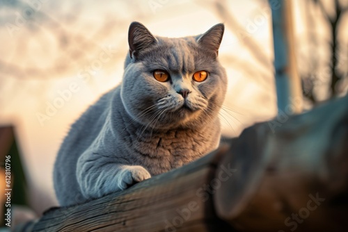 A Ai generated british shorthair cat