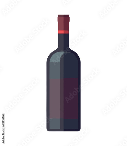 Gourmet celebration with wine bottle