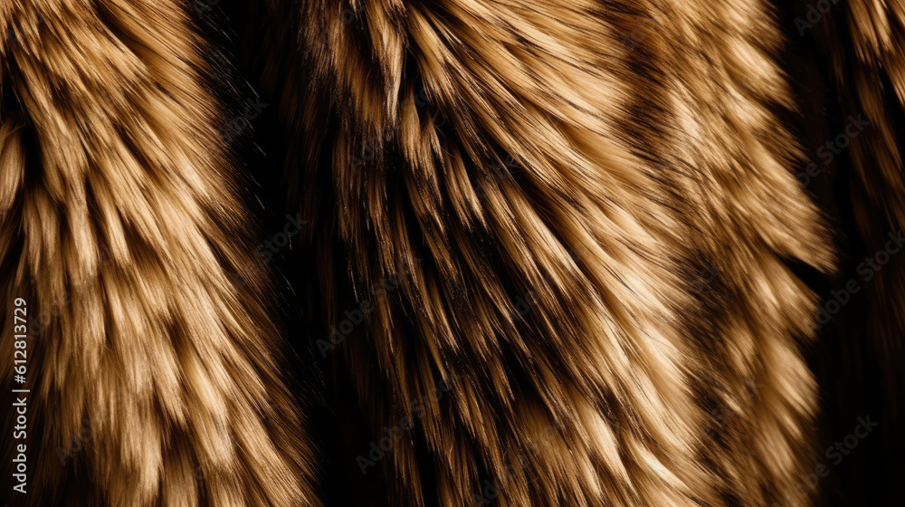 Close-up of fur texture on a black background. Macro. Close-up of fur texture on a black background. Macro.