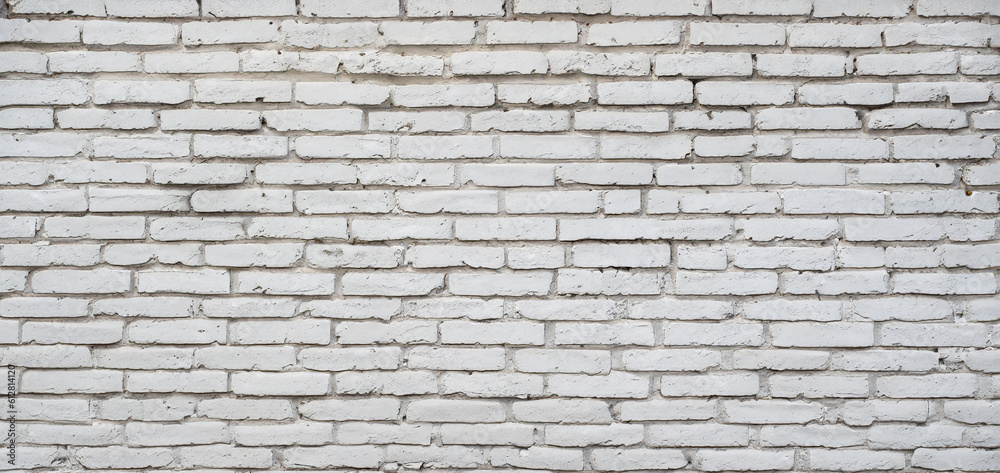 White brick wall. Facade of an old building. Architectural background. Generative AI White brick wall. Facade of an old building. Architectural background. Generative AI