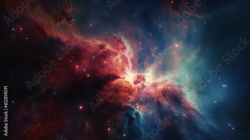 The Orion Nebula. Orion. Galaxy. Planets. Made With Generative AI. © John Martin