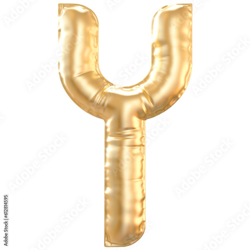 Balloon Letter Y Gold