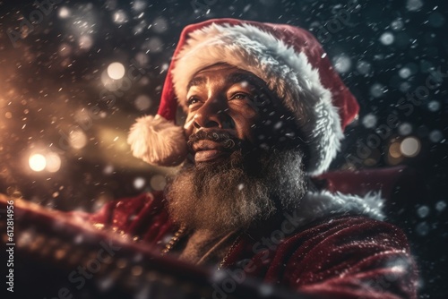 Ethnic Santa Claus - Christmas Symbol - Created with generative ai © Rieth