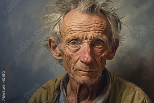 A non existing ai generated old man