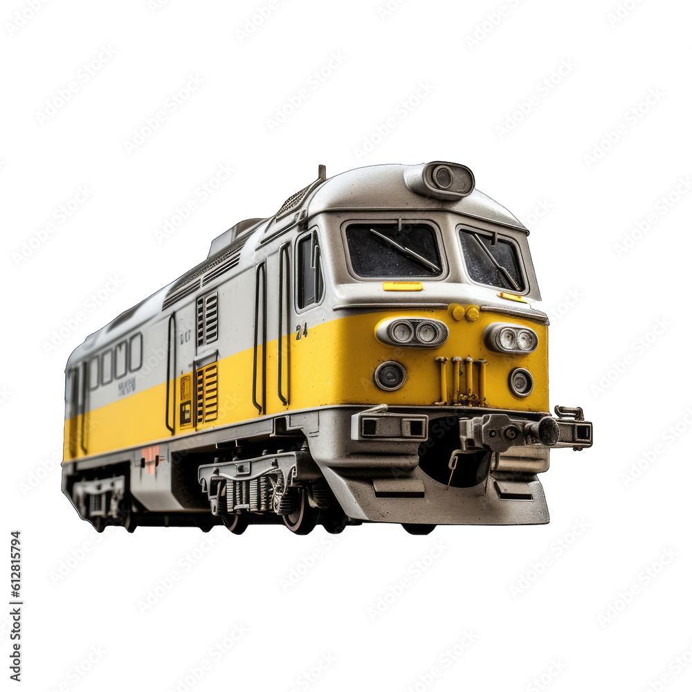 a yellow and black train