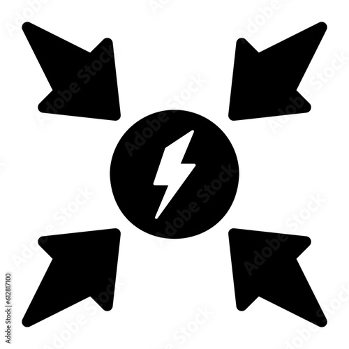 incoming glyph icon