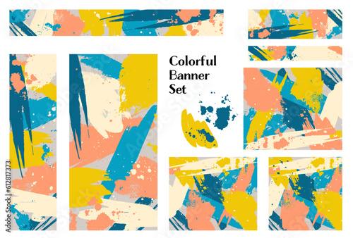 バナーセット_アブストラクト