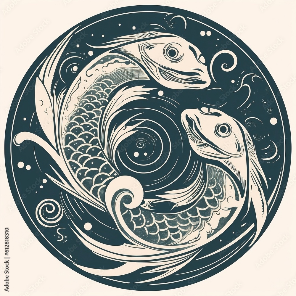Pisces Symbol Icon Pisces Symbol Icon