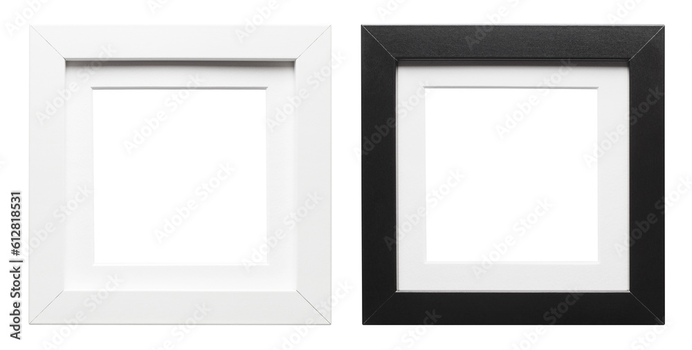 White and black empty frames, cut out White and black empty frames, cut out