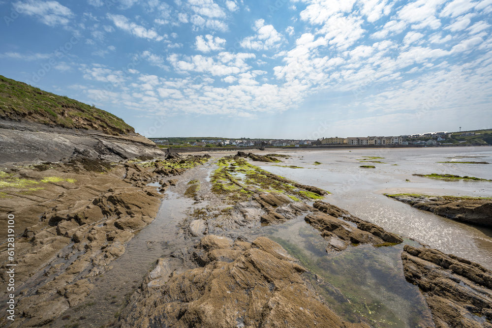 View from rocks with tide out to Broadhaven North View from rocks with tide out to Broadhaven North