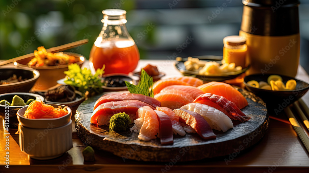 Japanese cuisine sushi and sashimi Japanese cuisine sushi and sashimi