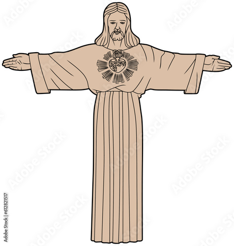 The Christ the King vector