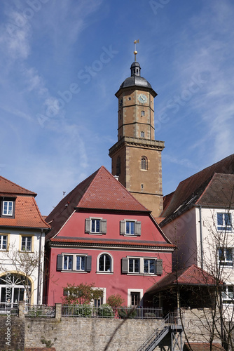 Altstadt und Kirche in Volkach