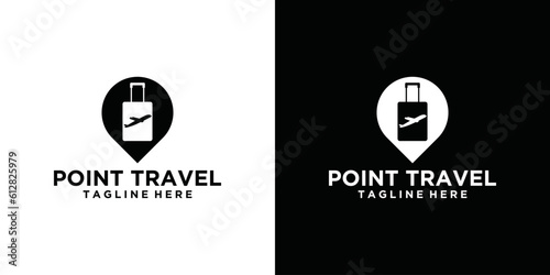 Travel Point logo concept vector, Travel location logo symbol icon
