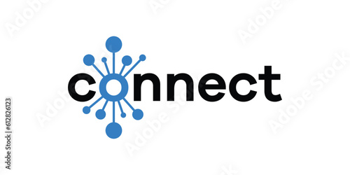 logo design connection vector technology modern