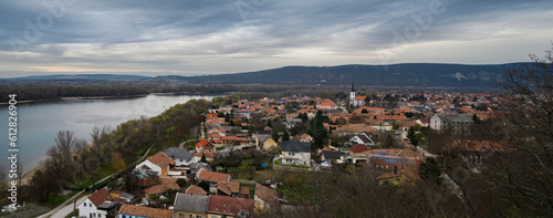 A Panoramic View of Esztergom, Hungary