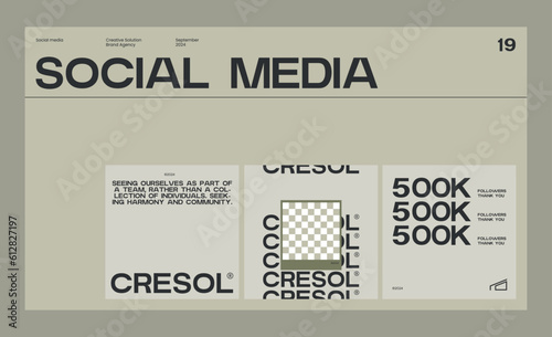 Brand identity guideline template to create visual identity of your company