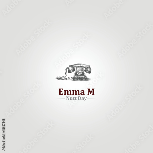 Emma M Nutt Day. Emma m. nutt telephone operator vector photo