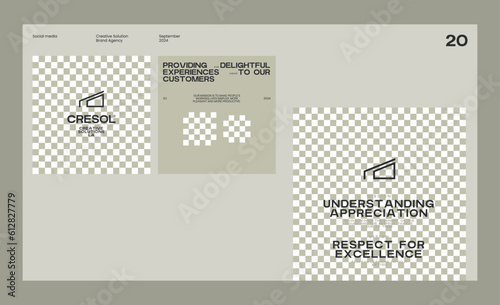 Brand identity guideline template to create visual identity of your company