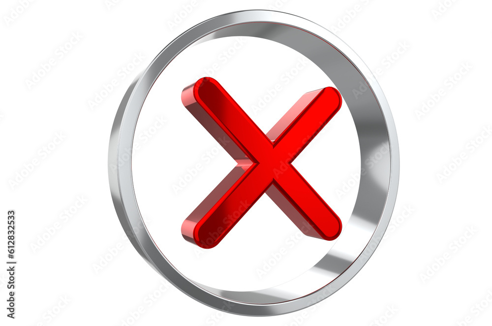 Obraz premium red cross mark