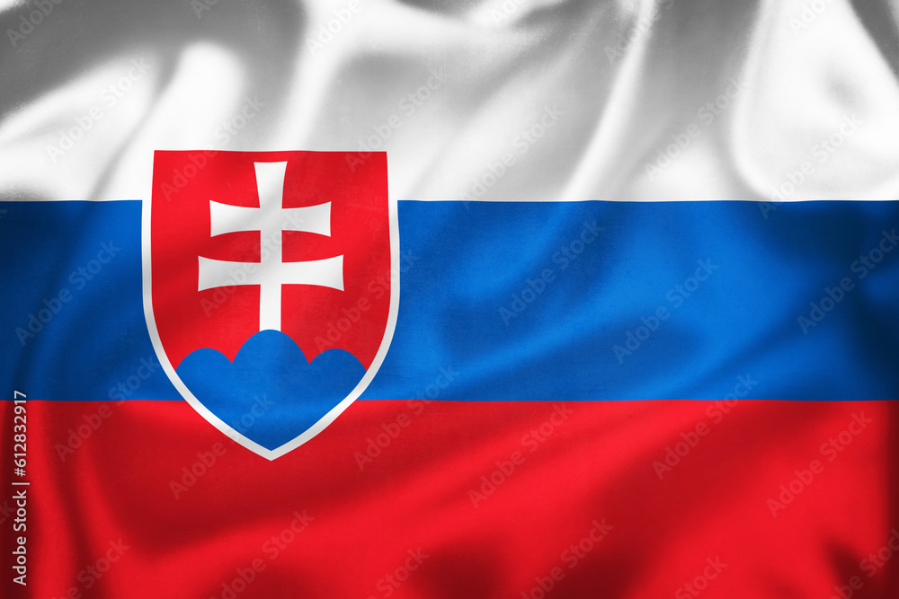 Grunge 3D illustration of Slovakia flag