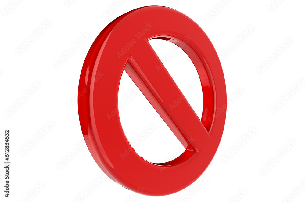 3d render of a forbidden sign not allowed 3d render of a forbidden sign not allowed