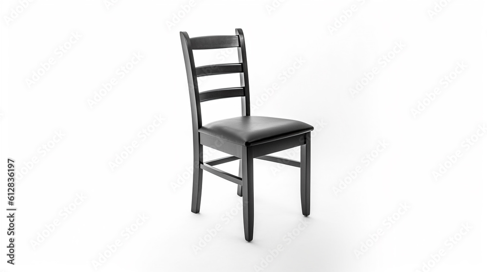 classic plain stylish black chair isolated on white background AI generated classic plain stylish black chair isolated on white background AI generated