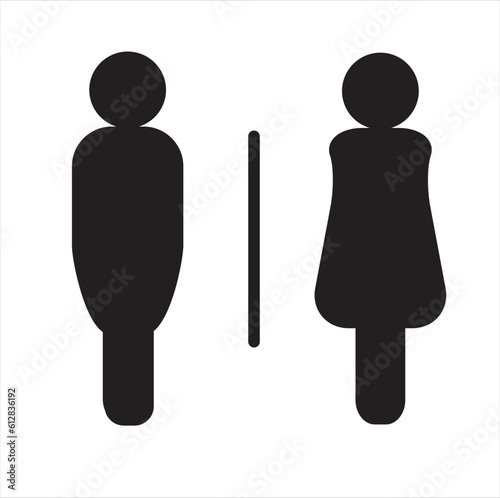 wc icon, toilette icon vector.