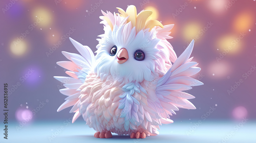 3d bird cartoon. 3d creatures 3d bird cartoon. 3d creatures