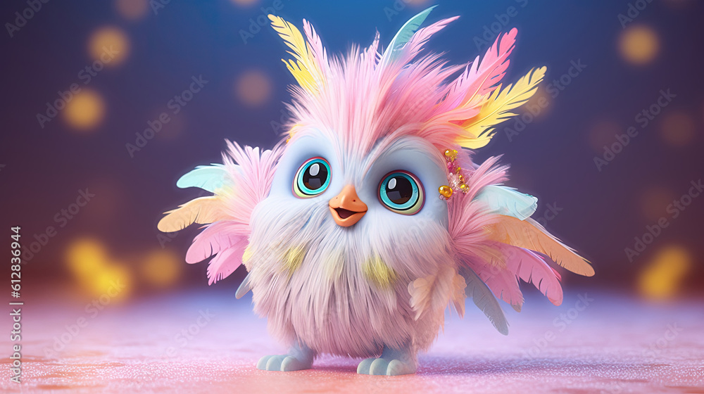 3d bird cartoon. 3d creatures 3d bird cartoon. 3d creatures