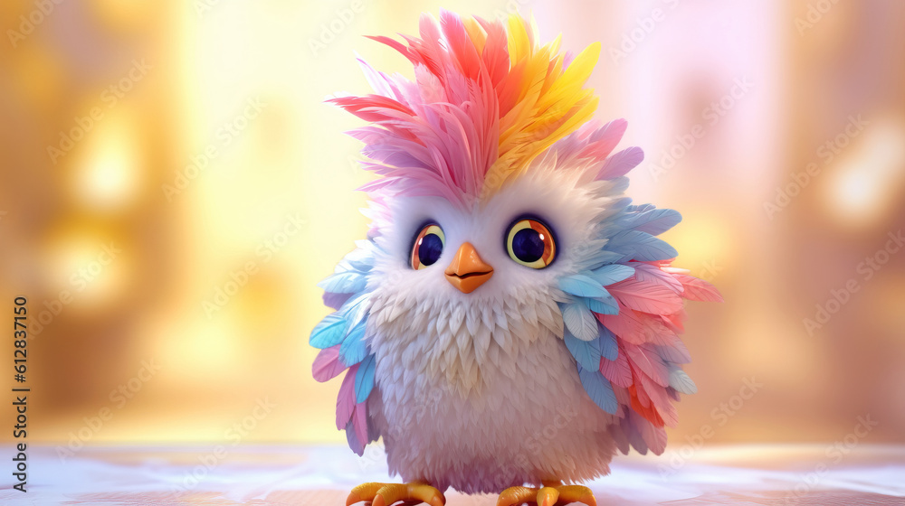3d bird cartoon. 3d creatures 3d bird cartoon. 3d creatures