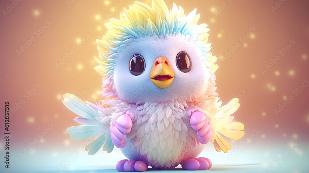 3d bird cartoon. 3d creatures 3d bird cartoon. 3d creatures