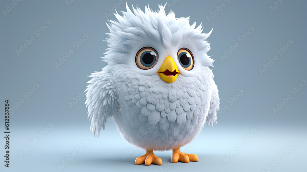 3d bird cartoon. 3d creatures 3d bird cartoon. 3d creatures