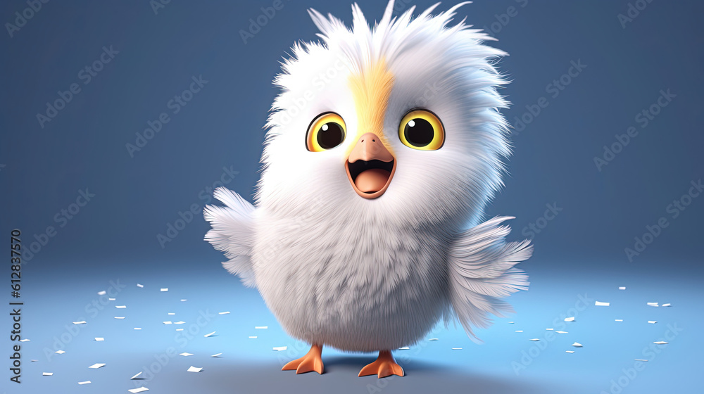 3d bird cartoon. 3d creatures 3d bird cartoon. 3d creatures